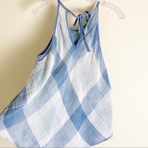 Anthropologie Cloth & Stone Plaid Halter Top - Picture 5 of 10